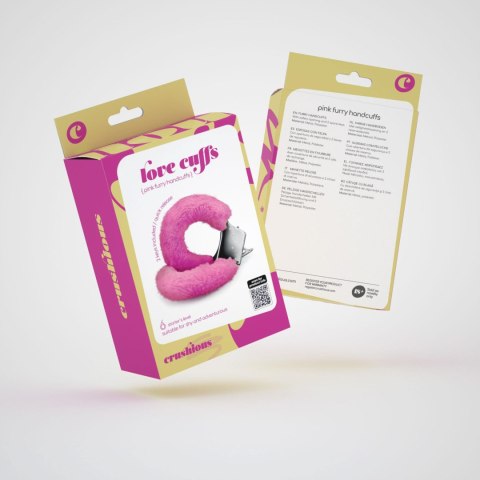 LOVE CUFFS FURRY HANDCUFFS CRUSHIOUS PINK Crushious - Lunyvan S.L.