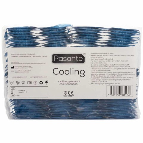 Pasante Cooling Condoms Bulk Packs 144 pcs PASANTE - Boys of Toys Sp. z o.o. (dystrybutor)