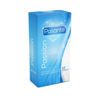 Pasante Ribbed/Passion Condoms 12 pcs PASANTE - Boys of Toys Sp. z o.o. (dystrybutor)