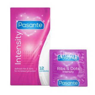 Pasante Ribs & Dots/Intensity Condoms 12 pcs PASANTE - Boys of Toys Sp. z o.o. (dystrybutor)