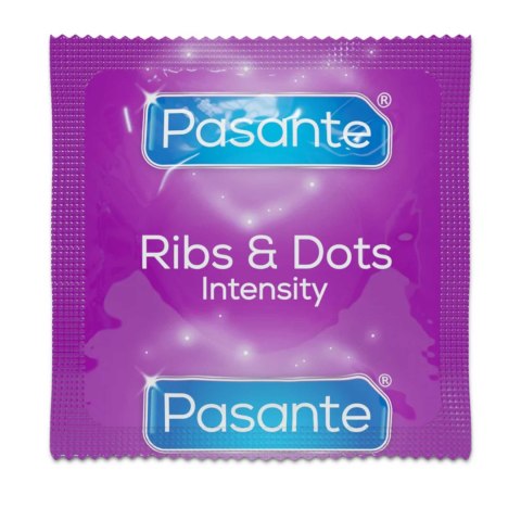 Pasante Ribs & Dots/Intensity Condoms 3 pcs PASANTE - Boys of Toys Sp. z o.o. (dystrybutor)