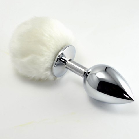 Pompon Metal Plug Large White LoveToy - Boys of Toys Sp. z o.o. (dystrybutor)