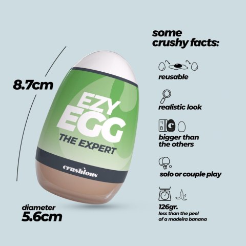 CRUSHIOUS EZY EGG THE EXPERT MASTURBATOR EGG Crushious - Lunyvan S.L.