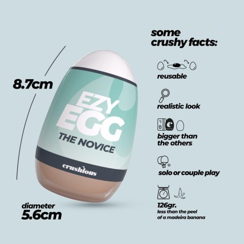 CRUSHIOUS EZY EGG THE NOVICE MASTURBATOR EGG Crushious - Lunyvan S.L.
