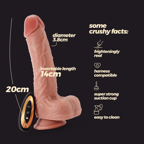 CRUSHIOUS LIQUID SILICONE VIBRATOR INVIKTUS VIBE 7.5 FLESH Crushious - Lunyvan S.L.