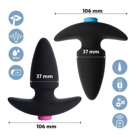 FeelzToys - FunkyButts Remote Controlled Butt Plug Set for Couples Eropartner - INTERSLASH B.V.