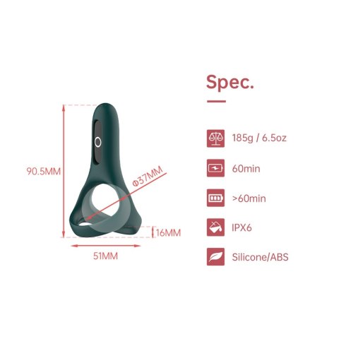 Magic Motion - Rise Smart Wearable Cockring Green Eropartner - INTERSLASH B.V.