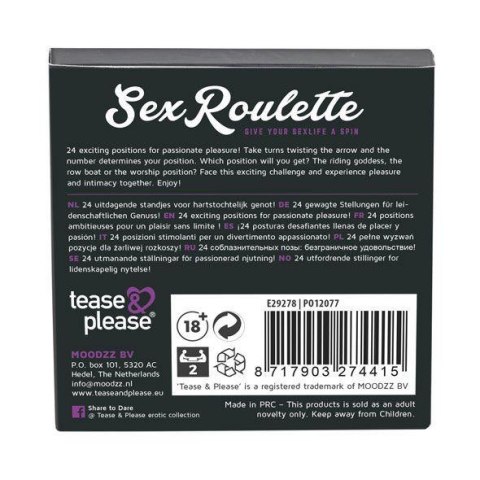 Sex Roulette Kamasutra (NL-DE-EN-FR-ES-IT-PL-RU-SE-NO) Eropartner - INTERSLASH B.V.