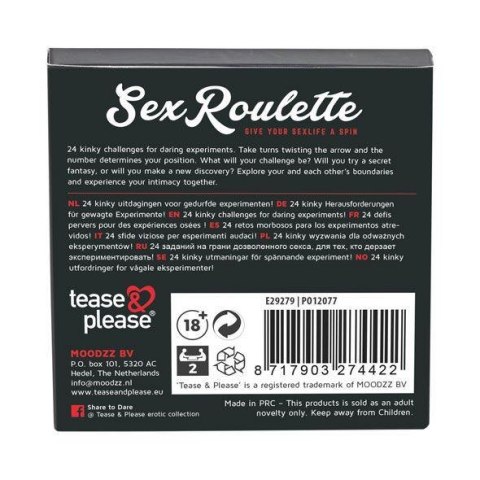 Sex Roulette Kinky (NL-DE-EN-FR-ES-IT-PL-RU-SE-NO) Eropartner - INTERSLASH B.V.