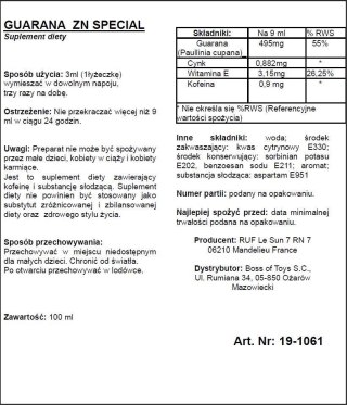 Supl.diety-GUARANA ZN 100 ML Ruf - S.A.R.L. Estrel production