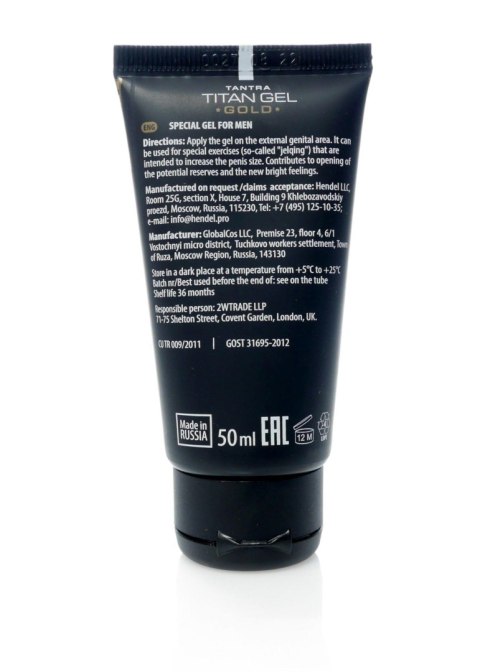 Żel/sprej-Titan GEL GOLD 50ml.( ORGINAL ) Hendel - Boys of Toys Sp. z o.o. (dystrybutor)