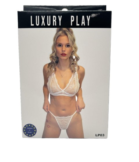 Bielizna-Luxury Play - Lingerie Set Medium White POWER ESCORTS