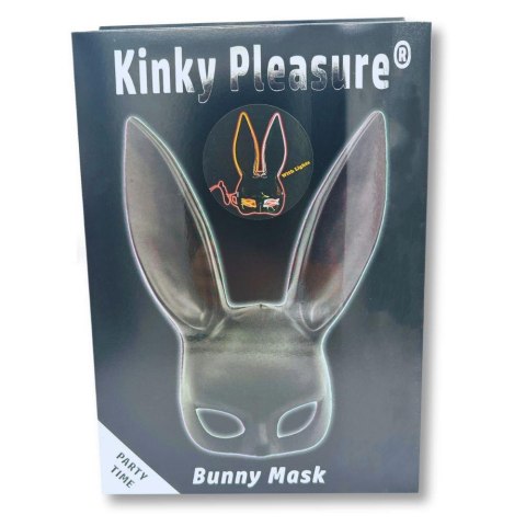 Bunny Mask Deluxe BLACK - With Lights POWER ESCORTS
