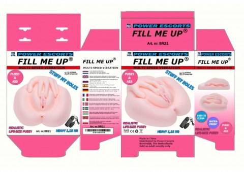 Fill me up flesh 1.15 kg vibrating big masturbator POWER ESCORTS