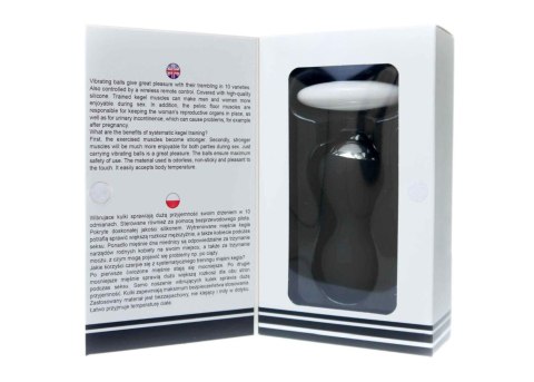 Kulki-Vibrating Silicone Kegel Balls USB 10 Function / Remote control -Black Boys of Toys Sp. z o.o.