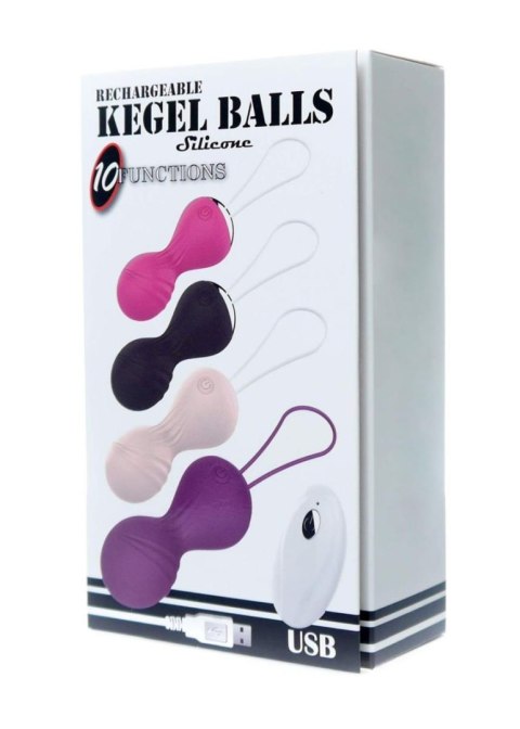 Kulki-Vibrating Silicone Kegel Balls USB 10 Function / Remote control -Flesh Boys of Toys Sp. z o.o.