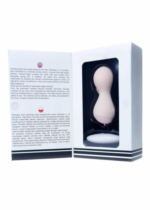 Kulki-Vibrating Silicone Kegel Balls USB 10 Function / Remote control -Flesh Boys of Toys Sp. z o.o.