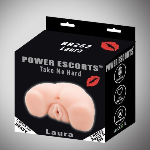 Masturbator-Take Me Hard Laura-Pussy & Ass Masturbator 1,55kg Flesh POWER ESCORTS