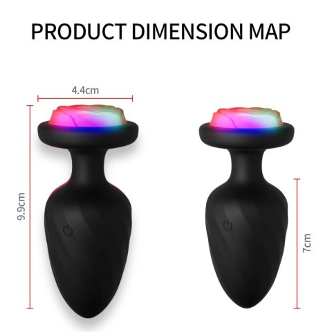 Power Escorts - Party Plug - Remote Plug Black, USB Rechargeable - 10 Functions POWER ESCORTS