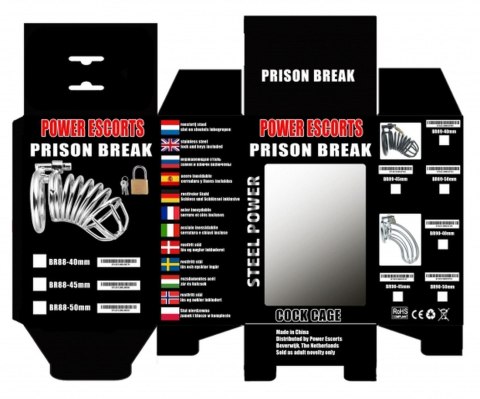 Prison BReak metal large 50 mm with lock POWER ESCORTS