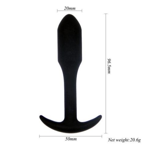 Rocket drill 3,8 inch black anal plug 3,8 inch / 9,6 cm POWER ESCORTS