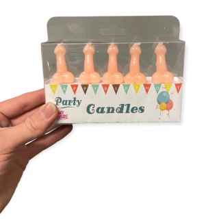 Świeczki-Party Penis Candles 5pcs Pack Flesh POWER ESCORTS