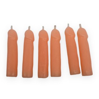 Świeczki-Party Penis Candles 6pcs Pack Flesh POWER ESCORTS