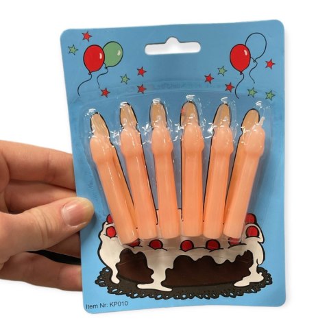 Świeczki-Party Penis Candles 6pcs Pack Flesh POWER ESCORTS