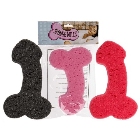 Zabawka - Bath Sponge Penis - 19cm Red POWER ESCORTS
