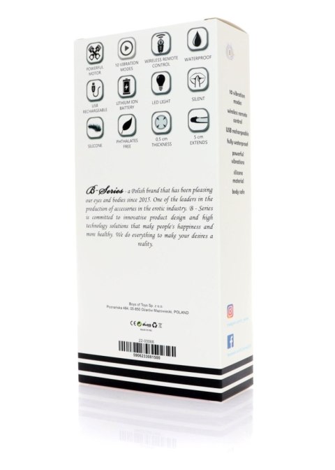 Stymulator - Vibrating Extension - USB 10 Functions / Remote Control Boys of Toys Sp. z o.o.