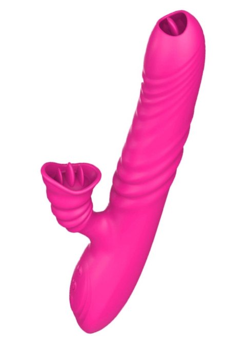 Wibrator-Angelia USB 3 functions of thrusting / 20 vibrations Pink Boys of Toys Sp. z o.o.