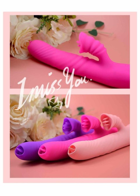 Wibrator-Angelia USB 3 functions of thrusting / 20 vibrations Pink Boys of Toys Sp. z o.o.