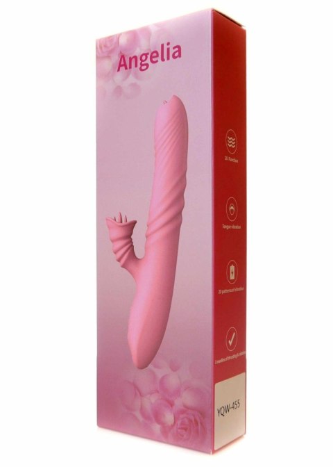 Wibrator-Angelia USB 3 functions of thrusting / 20 vibrations Pink Boys of Toys Sp. z o.o.