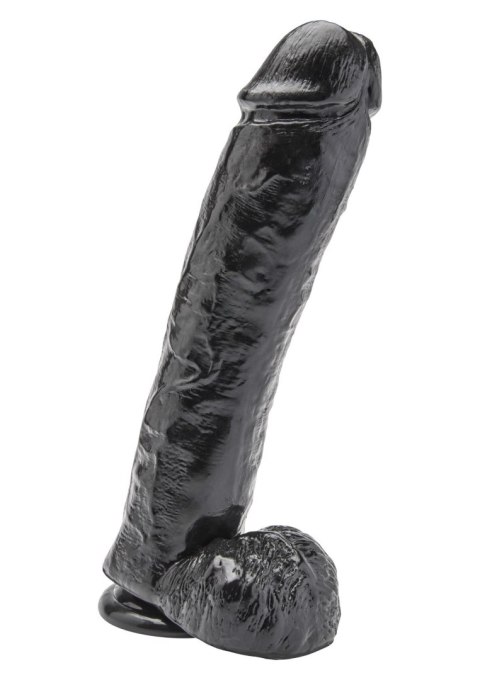 Dildo 11 inch with Balls Black SCALA