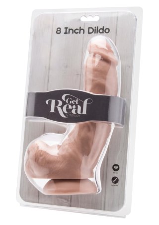 Dildo 8 inch with Balls Light skin tone SCALA