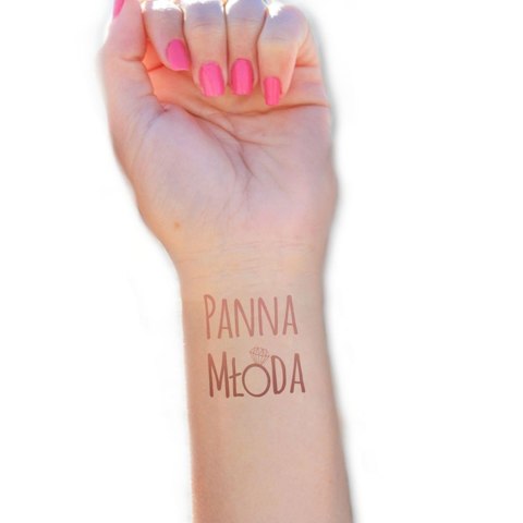 Gry - Zestaw 12 ROSE GOLD tatuaży na wieczór panieński PROPAGANDA