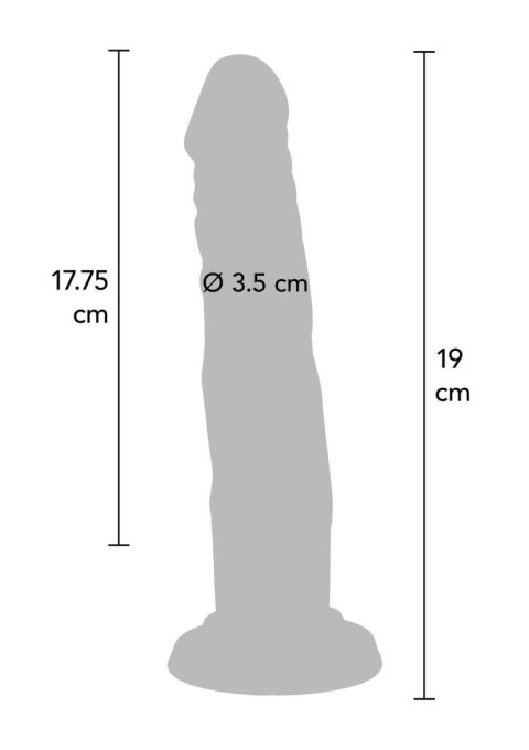 Silicone Dong 7.5 Inch Light skin tone SCALA