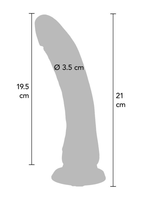 Silicone Dong 8.5 Inch Light skin tone SCALA