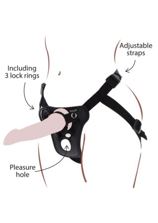 Strap-On Pleasure Harness Black SCALA