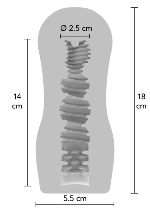 Clear Grip Vacuum Stroker SCALA