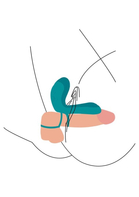 Couples Vibrator Ring Green SCALA
