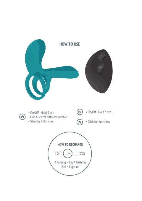 Couples Vibrator Ring Green SCALA
