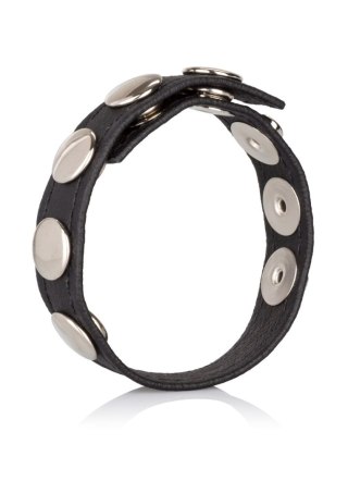 Leather Multi-Snap Ring Black SCALA