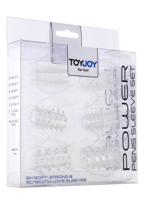 Power Penis Sleeve Set Transparent SCALA