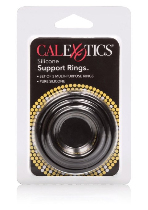 Silicone Support Rings Black SCALA
