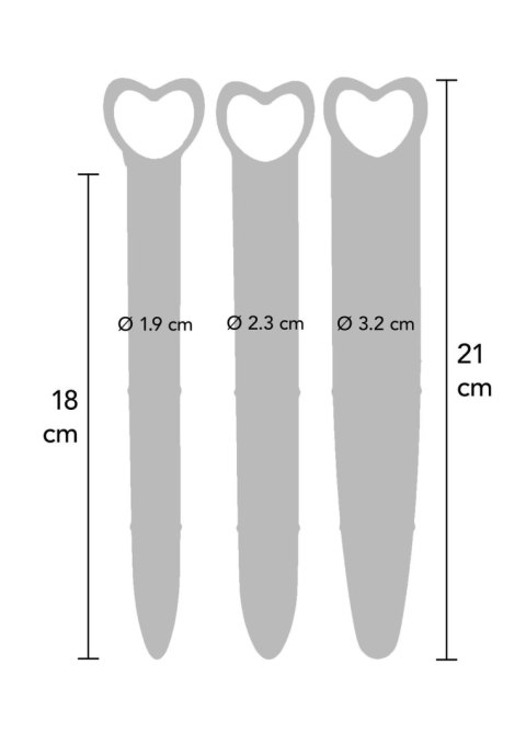 Silicone Vaginal Dilators 3pcs Pink SCALA