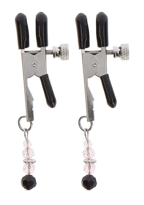 Adjustable Clamps With Beads Silver SCALA