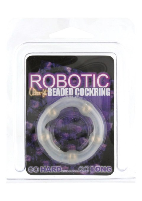 Robotic Beaded Cockring Transparent SCALA