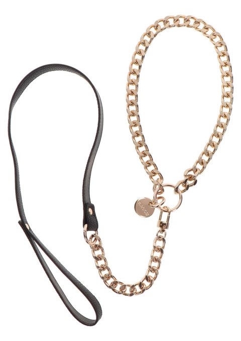 Statement Collar and leash Rose Gold SCALA