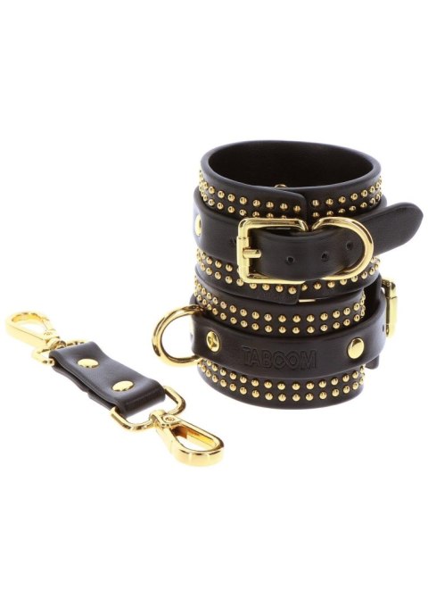 Studded Wrist Cufs Set Black SCALA